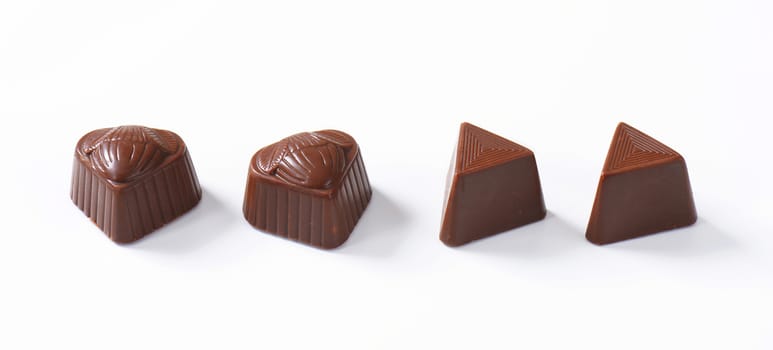 Belgian pralines with soft filling