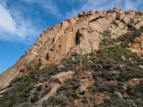 Beautiful scene of Morro Rock Bay, California USA