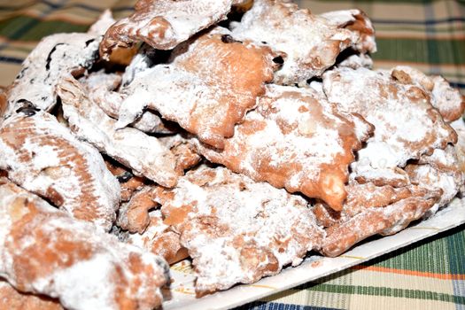 Ciacchiere are a typical Italian sweets usually prepared during the period of Carnival