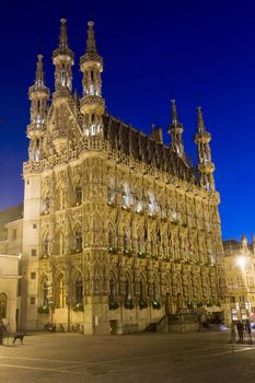 The old city hall building of Leuven, Belgium