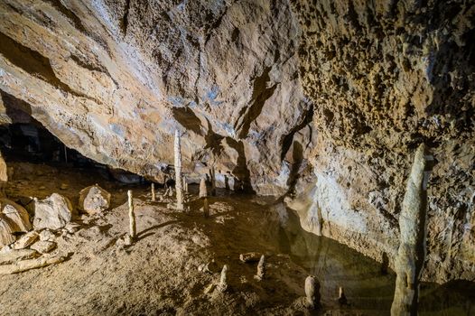 Details within Harmanec Cave in Kremnica Mountains, Slovakia