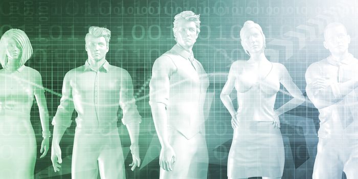 Career Development and Opportunities with Confident Business Team