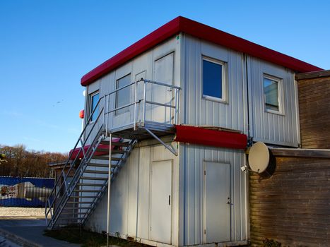 Beautiful modern trendydesign house made from marine cargo shipping containers