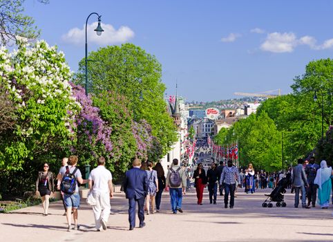 OSLO - MAY 17: Norwegian Constitution Day is the National Day of Norway and is an official national holiday observed on May 17 each year. Pictured on May 17, 2014