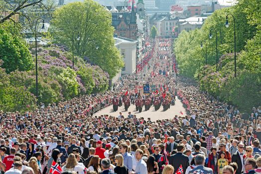 OSLO - MAY 17: Norwegian Constitution Day is the National Day of Norway and is an official national holiday observed on May 17 each year. Pictured on May 17, 2014