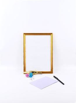 #115. Mock up objects isolated on a white background with copy space, front view. 