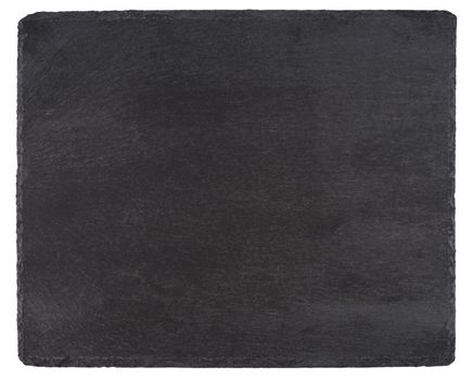 Slate isolated on a white background. Top view.