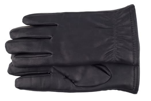 black man gloves. Isolated on white background. Top view.