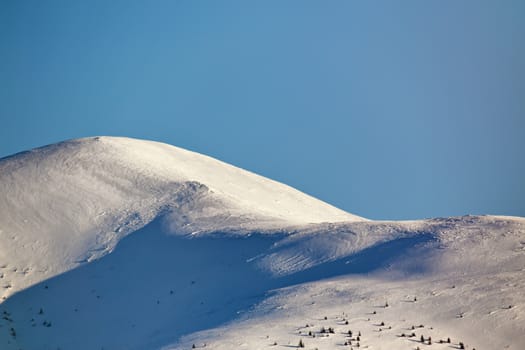 beautiful alps winter panoramic aerial view landscape with mountain background