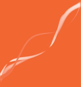 Orange floating blurred ribbons as a background