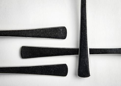 Abstract background from iron old Cutlery