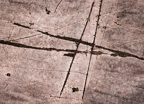 abstract background chopped up scratches on plywood board