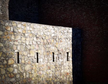abstract background or texture detail dark wall forts