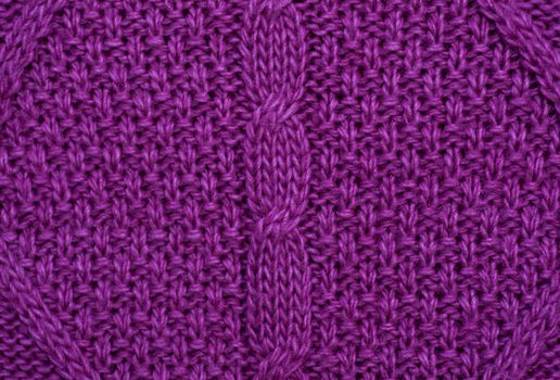 texture purple knitted fabric for the background.
