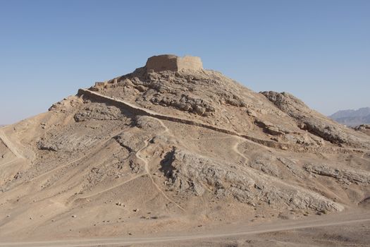 Tower of Silence close to Yazd, Iran, Asia