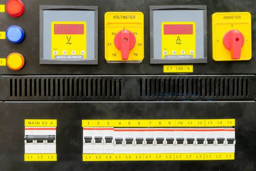 Technical control panel background