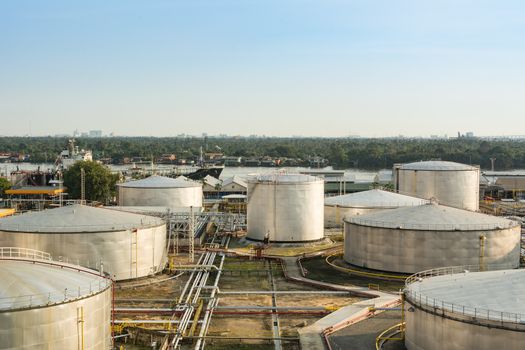 Industrial oil in petrochemical for background