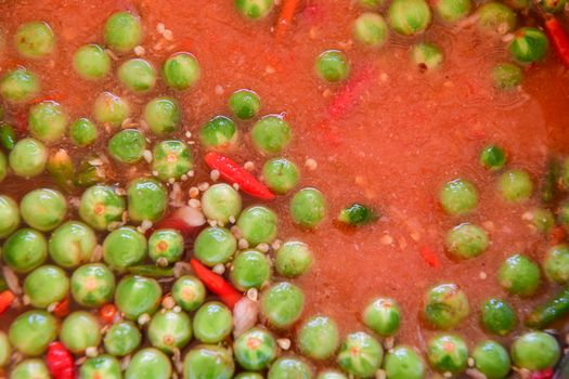 Shrimp paste sauce, Thai food.