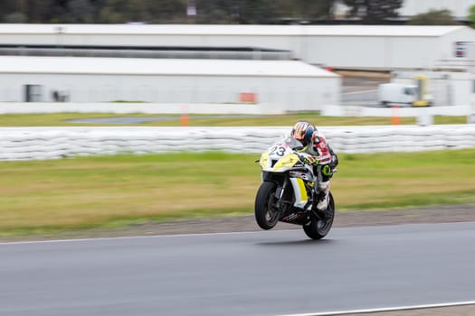 MELBOURNE/AUSTRALIA - OCTOBER 1, 2016: Livson TBR Racing's Peter Berry (23) during qualifying for Australian Superbiike Championshihp Round 6 at Winton Raceway, October 1, 2016.