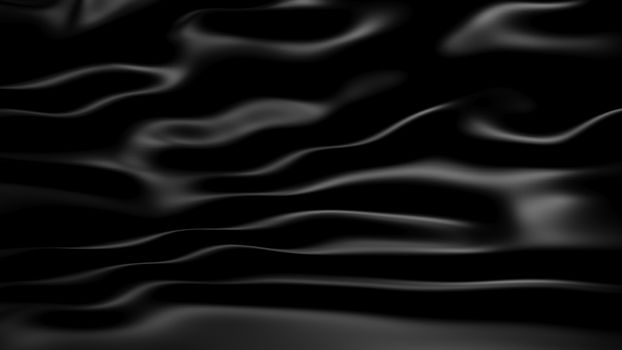 3D Illustration Abstract Black Background with Glare