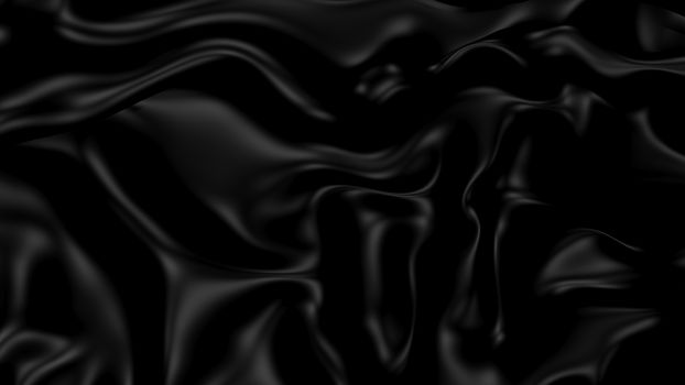 3D Illustration Abstract Black Background with Glare