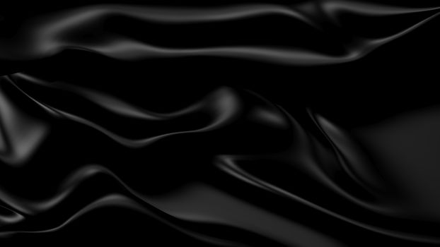 3D Illustration Abstract Black Background with Glare