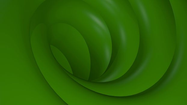 3D Illustration Abstract Green Background with Glare