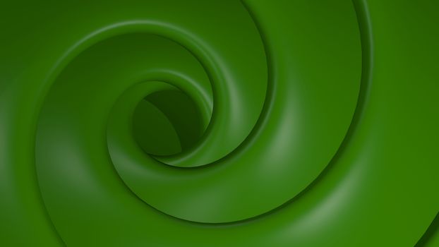 3D Illustration Abstract Green Background with Glare