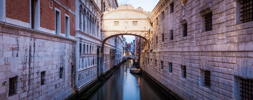 One of the most famous landmark in Venice, Ponte dei Sospiri