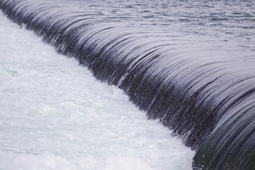 Beautiful photo of the small waterfalls close to the amazing Niagara falls