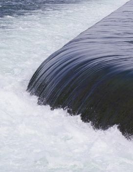 Beautiful photo of the small waterfalls close to the amazing Niagara falls