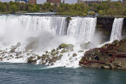 Beautiful photo of the amazing Niagara waterfall US side