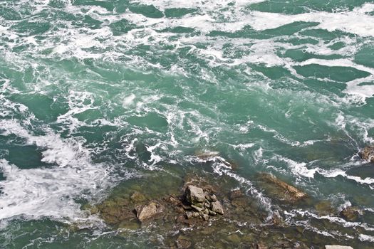 Beautiful photo of the water near amazing Niagara falls