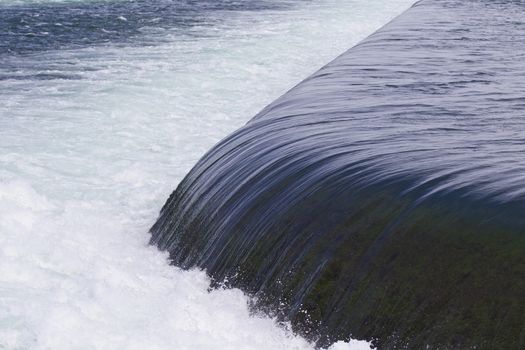 Beautiful photo of the small waterfalls close to the amazing Niagara falls