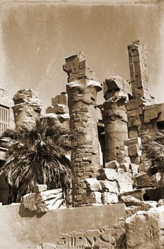 ruins of Amon-Ra temple in Luxor