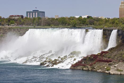 Beautiful photo of the amazing Niagara waterfall US side