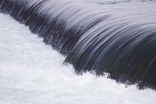 Beautiful photo of the small waterfalls close to the amazing Niagara falls