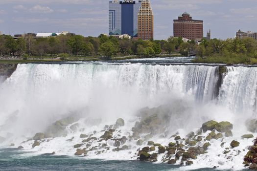 Beautiful photo of the amazing Niagara waterfall US side