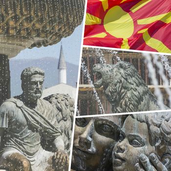 Collage of Most Beautiful and Breathtaking Places in Skopje - Macedonia - my photos