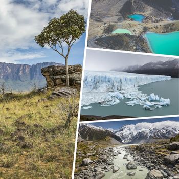 Collage of Most Beautiful and Breathtaking Places in South America - my photos