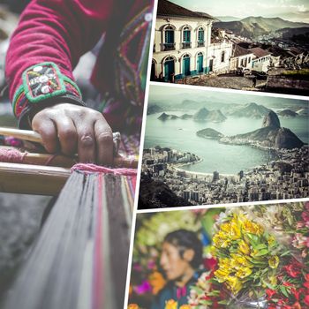 Collage of Most Beautiful and Breathtaking Places in South America - my photos