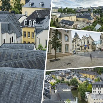 Collage of Luxembourg images - travel background (my photos)