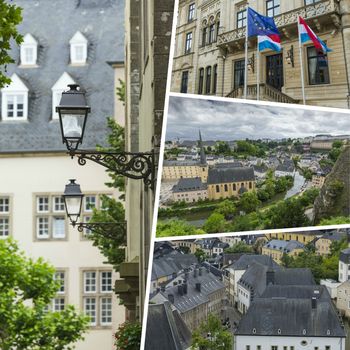 Collage of Luxembourg images - travel background (my photos)