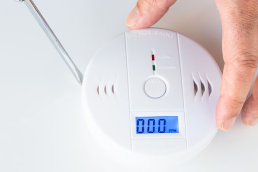 Installation of a smoke and fire alarm with carbon monoxide sensor capability