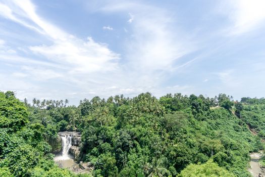 Tegenungan Waterfall is one of places of interest of Bali, Indonesia