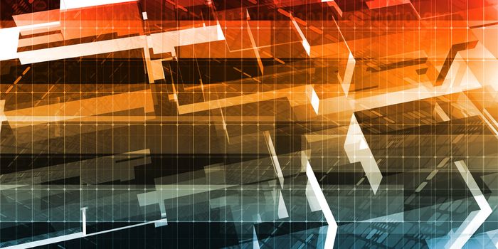 Technology Background Abstract with Futuristic Lines Concept
