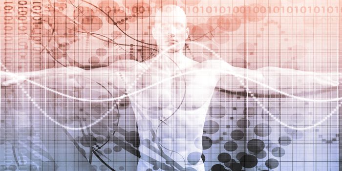 Advanced Technology and Science Abstract Background Concept
