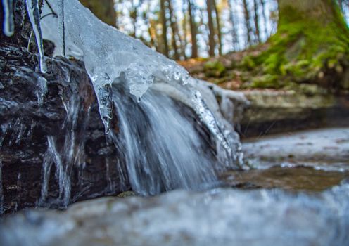 The melodious Waterfall is a small waterfall north of Haimendorf, a district of Röthenbach a.d. Pegnitz in the middle Franconian district of Nürnberger Land.