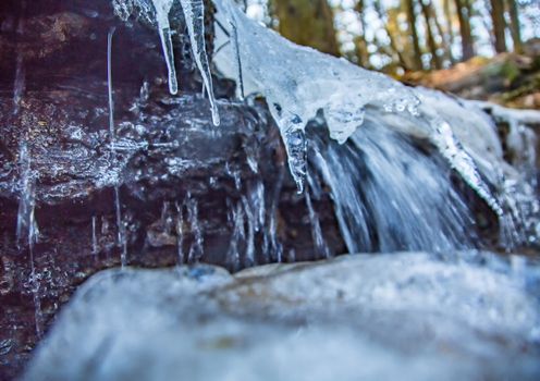 The melodious Waterfall is a small waterfall north of Haimendorf, a district of Röthenbach a.d. Pegnitz in the middle Franconian district of Nürnberger Land.