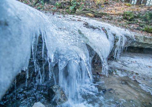 The melodious Waterfall is a small waterfall north of Haimendorf, a district of Röthenbach a.d. Pegnitz in the middle Franconian district of Nürnberger Land.